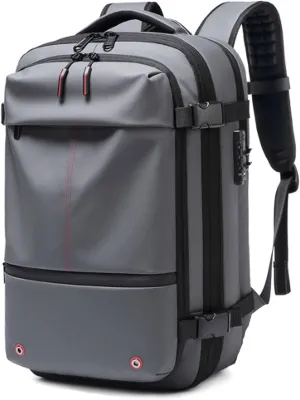 Space Vac Pro Backpack, Spacevac Pro Backpack, with Vacuum Seal Compression, 17”Laptop Vacuum Backpacks Travel with TSA Lock (NO Pump, A)