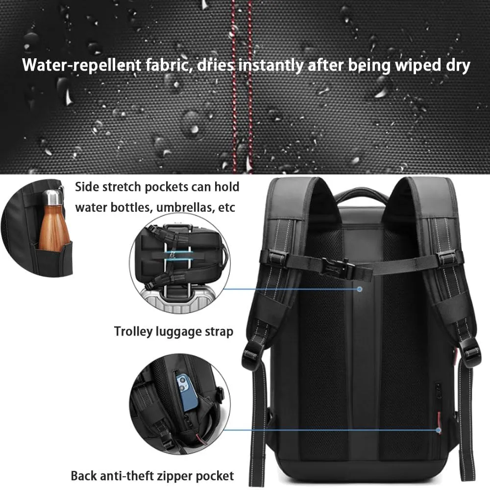 Space Vac Pro Backpack, Spacevac Pro Backpack, with Vacuum Seal Compression, 17”Laptop Vacuum Backpacks Travel with TSA Lock (Pump, Green)