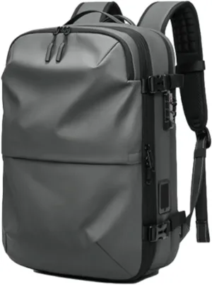 Spacevac Pro Backpack, Space Vac Pro Backpack, 60l Expandable Vacuum Compression Backpacks for Airplane Carry on Size (Gray-B)