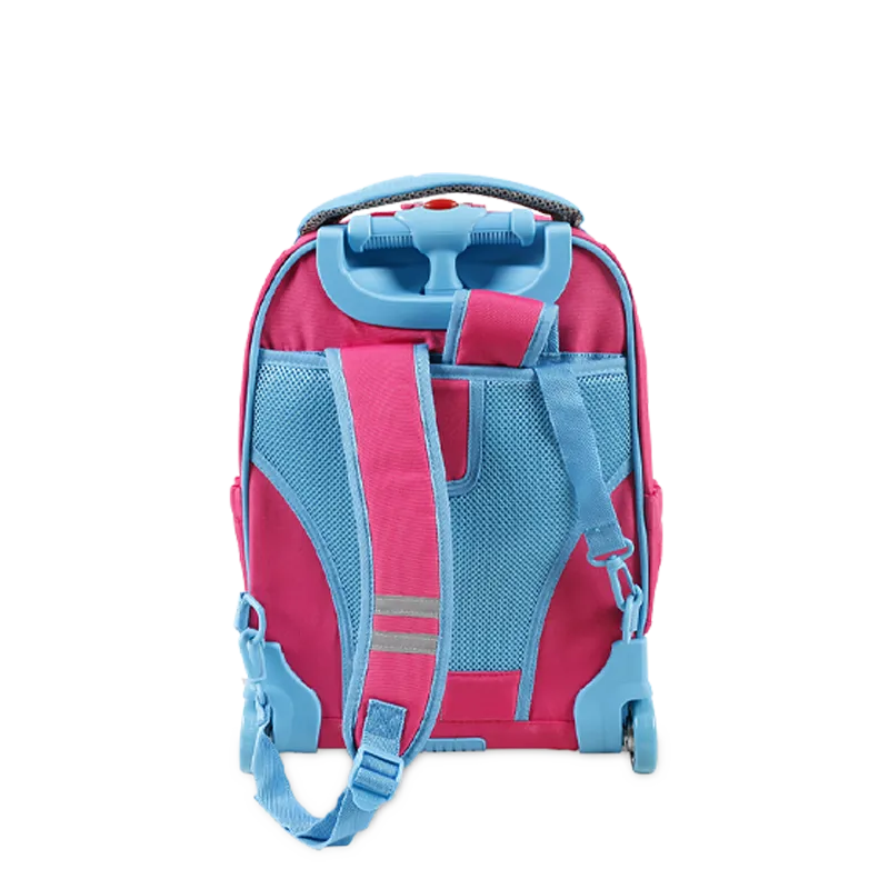 Sparkle 15 Inch Kids Rolling Backpack / Carry On in Pink
