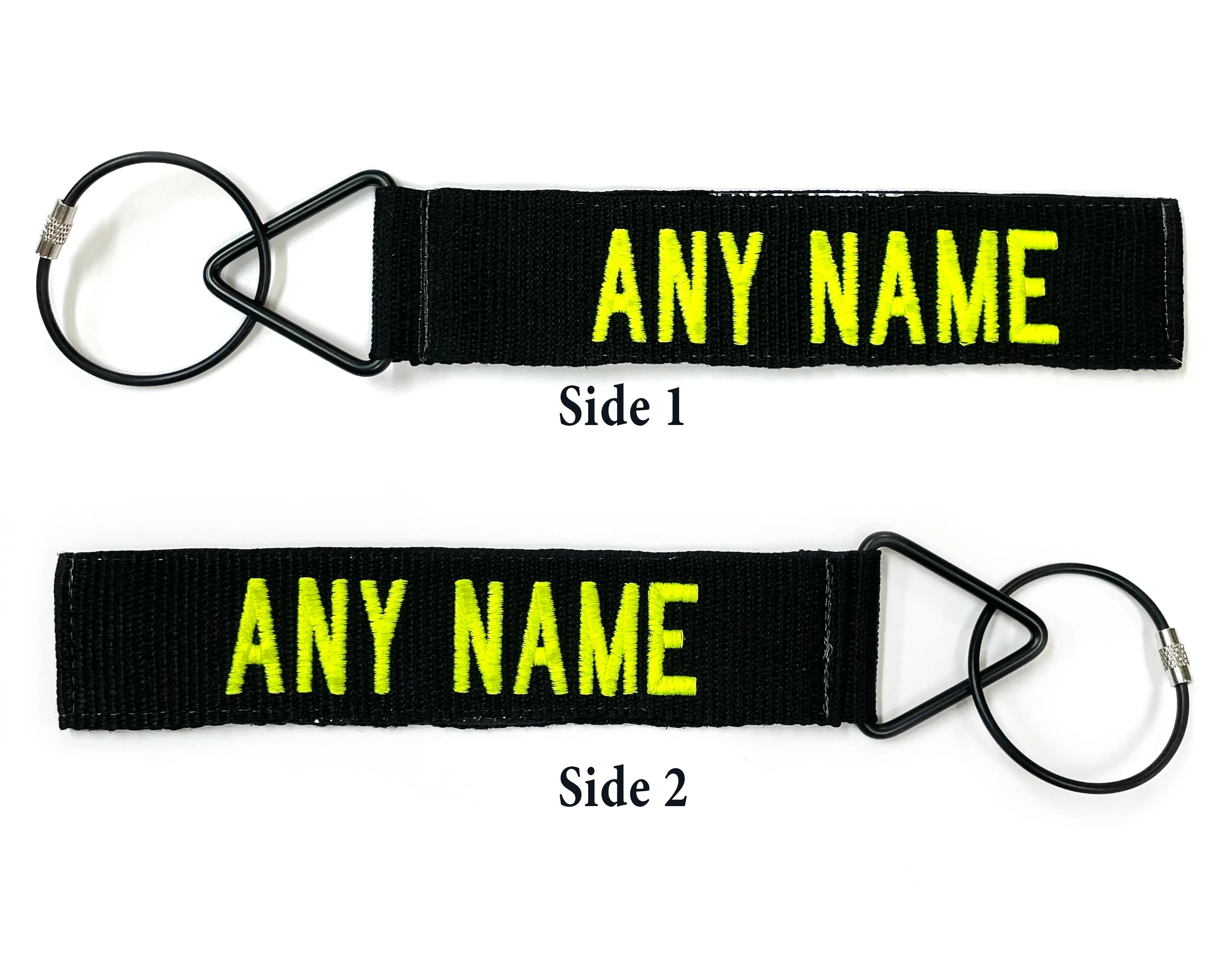 Split Text Tags - Black Tags
