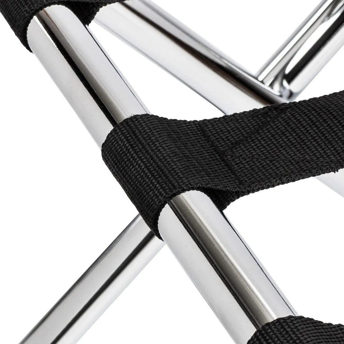 Stainless Steel Foldable Luggage Rack Hotel Room Portable Shelf Suitcase Holder