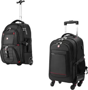 star cloud TSA Friendly SC 4-Wheel and 2-Wheel Rolling Backpack
