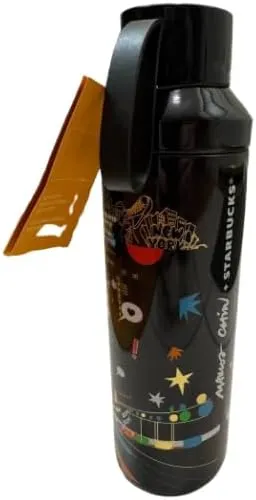 Starbucks Limited Edition 2025 Marcos Chin x New York City Stainless Steel Water Bottle, 20 oz – NYC-Inspired Artwork