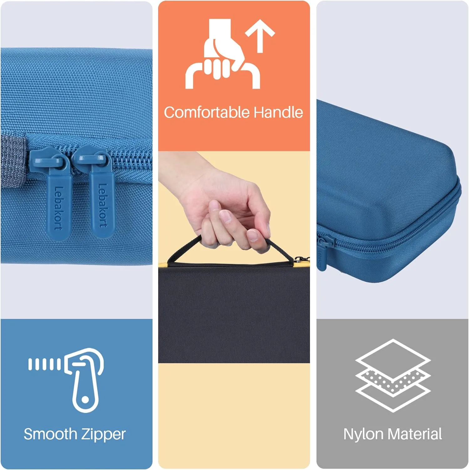 Storage Case Compatible with Brady M210 / M210 LAB / BMP21 Plus KIT1 Portable Label Printer (Blue Case)