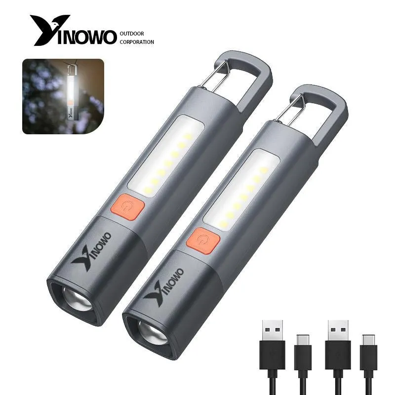 Strong Light Portable Flashlight with COB Side Light