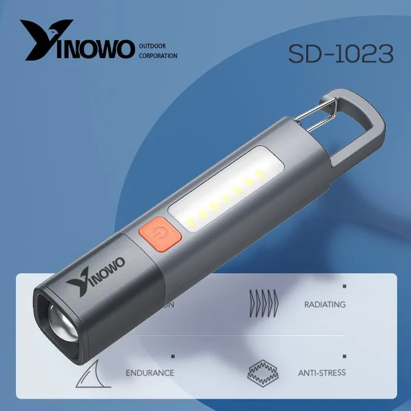 Strong Light Portable Flashlight with COB Side Light