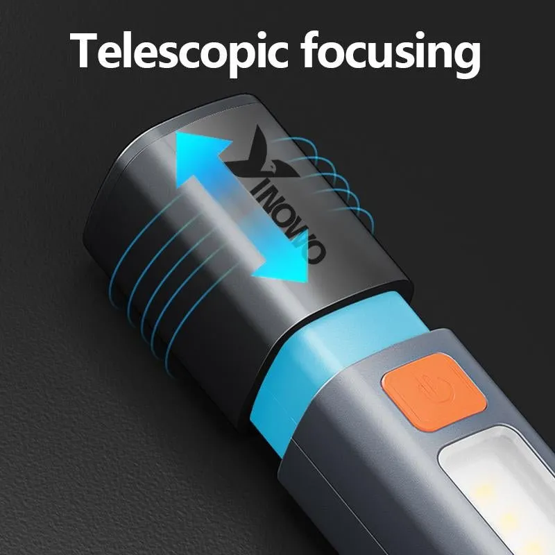 Strong Light Portable Flashlight with COB Side Light