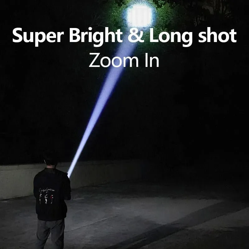 Strong Light Portable Flashlight with COB Side Light