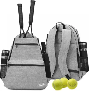 Sucipi Tennis Bag Professional Tennis Backpack for Men and Women Racket Bags Holds 2 Rackets with Ventilated Shoe Compartment