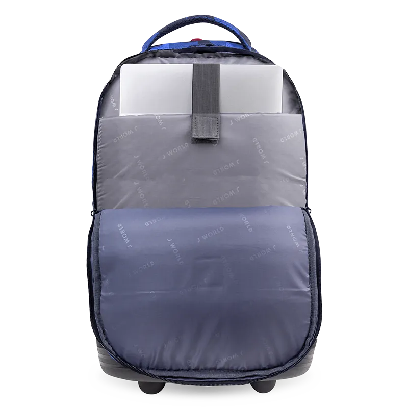 Sundance Laptop Rolling Backpack (20 Inch) in Block Navy