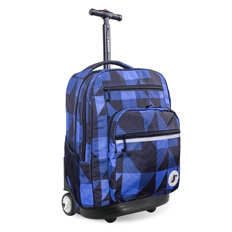 Sundance Laptop Rolling Backpack (20 Inch) in Block Navy