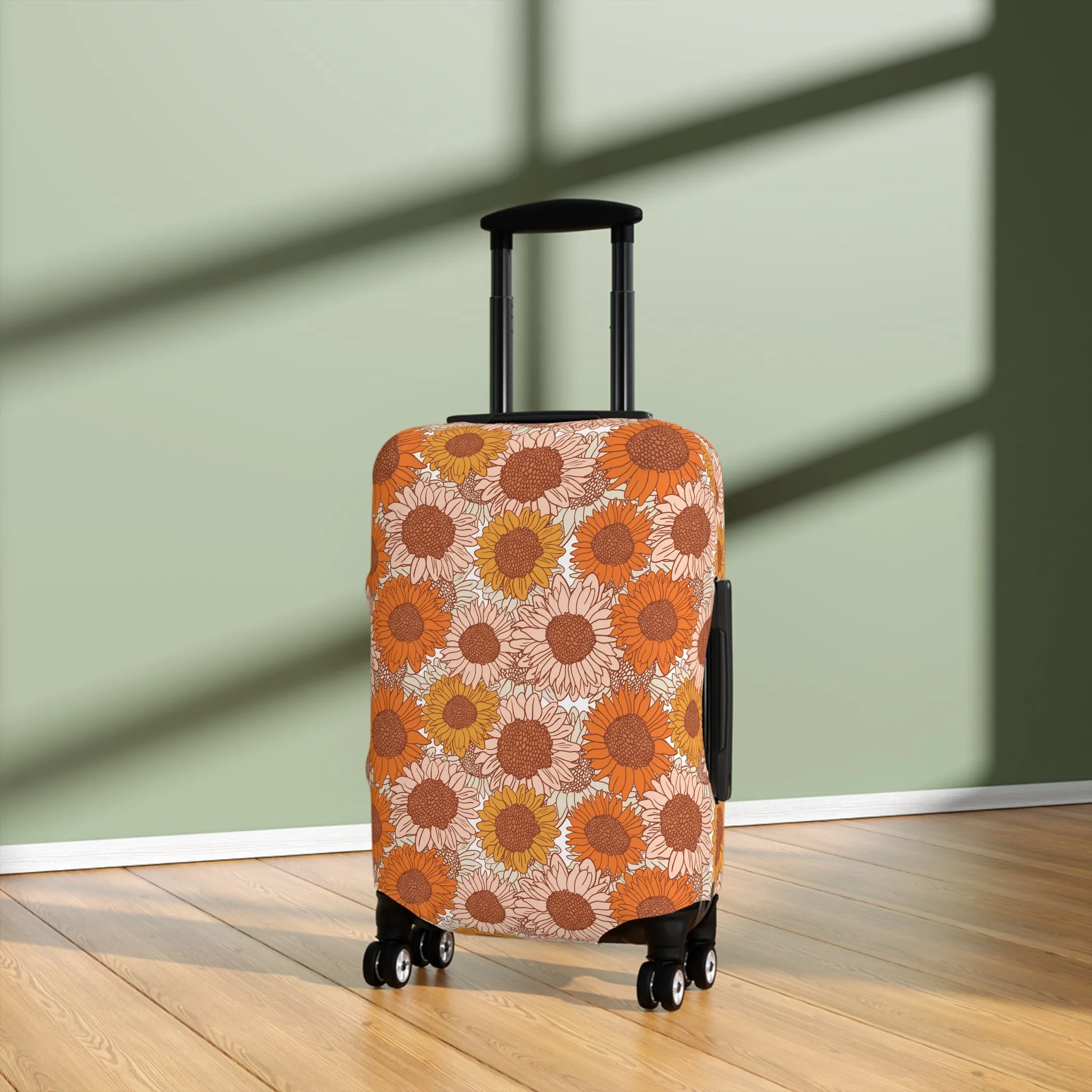 Sunflower Luggage Cover - Stylish Floral Suitcase Cover