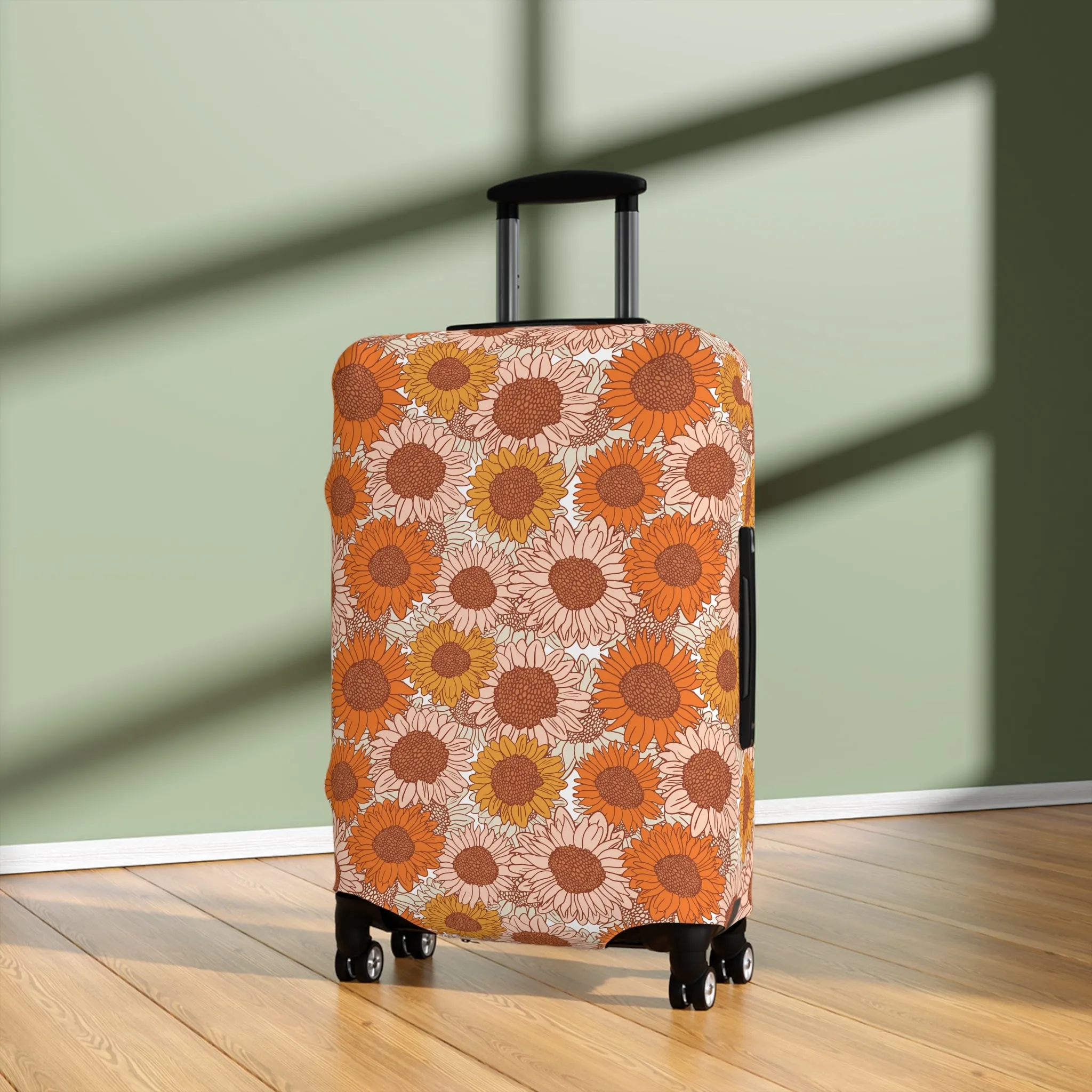 Sunflower Luggage Cover - Stylish Floral Suitcase Cover