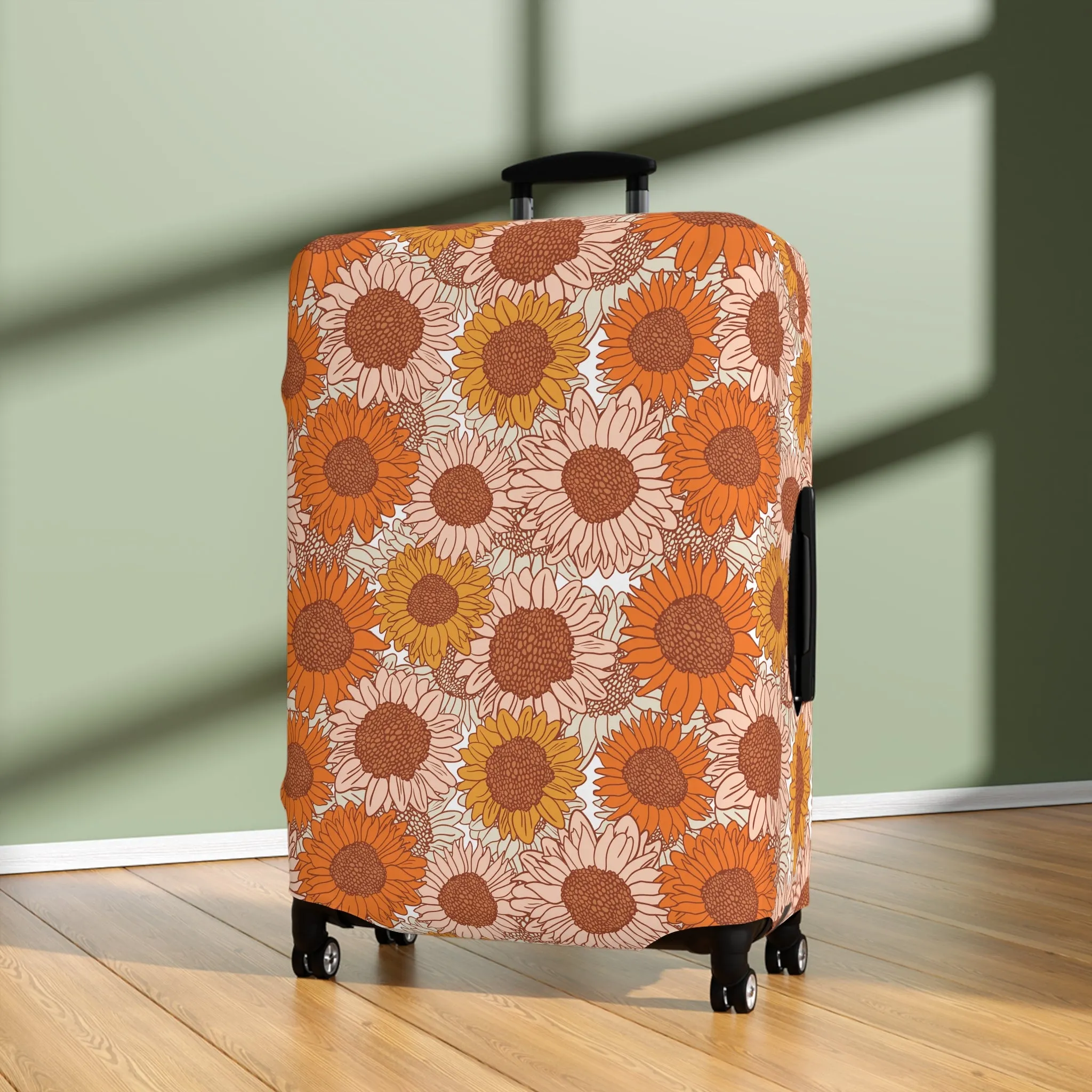 Sunflower Luggage Cover - Stylish Floral Suitcase Cover