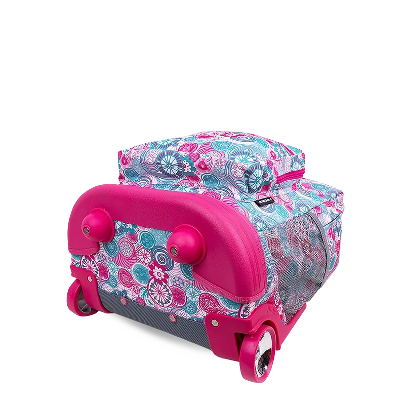 Sunrise Rolling Backpack (18 Inch) in Blue Raspberry