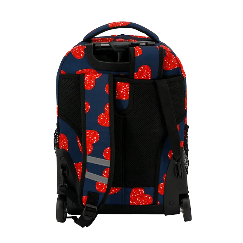 Sunrise Rolling Backpack (18 Inch) in Love Spangle - Final Sale