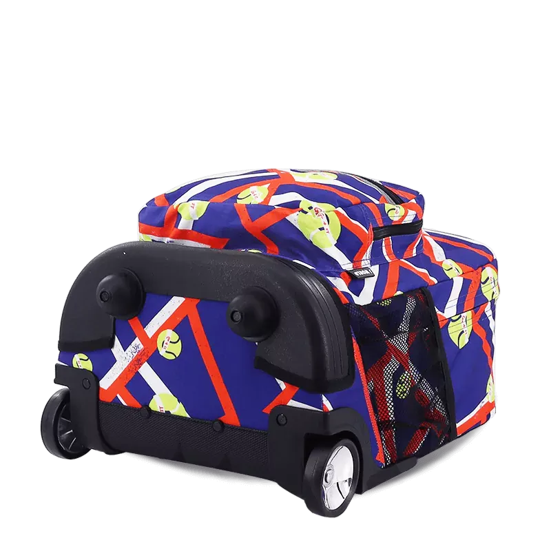 Sunrise Rolling Backpack (18 Inch) in Tennisy
