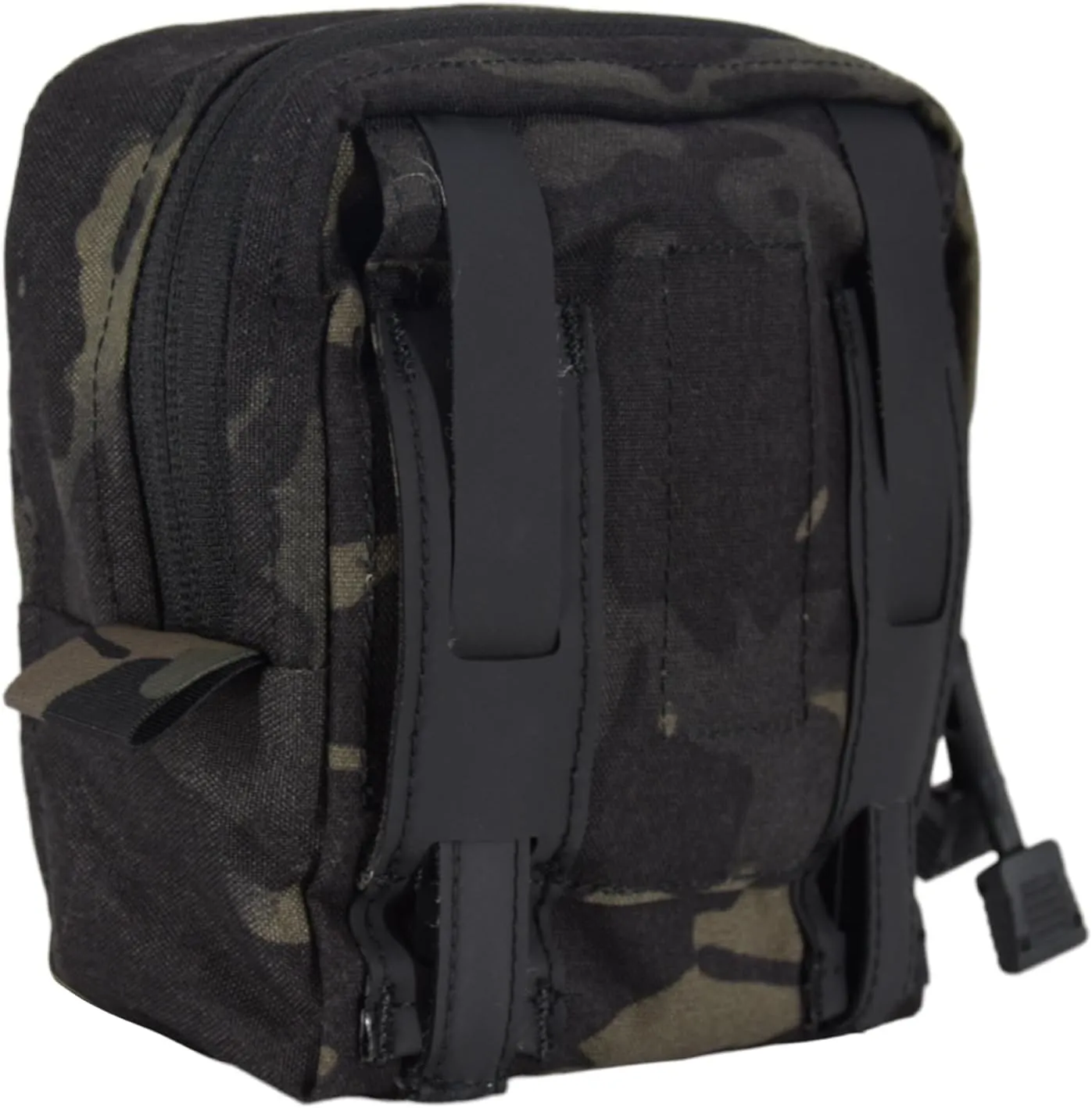 Tactical Pouch Double YKK Zipper Smart GP Accessory Bag with Mag Pouch Inside Pocket Molle Strap Delustering 500D Nylon 5.5"×5.5"×2.4"