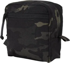 Tactical Pouch Double YKK Zipper Smart GP Accessory Bag with Mag Pouch Inside Pocket Molle Strap Delustering 500D Nylon 5.5"×5.5"×2.4"