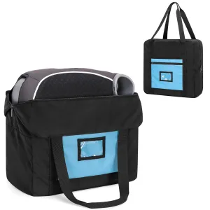 Teamoy Infant Booster Seat Travel Bag for Airplane, Fits Most Standard Seats, Cover With Handle, Black