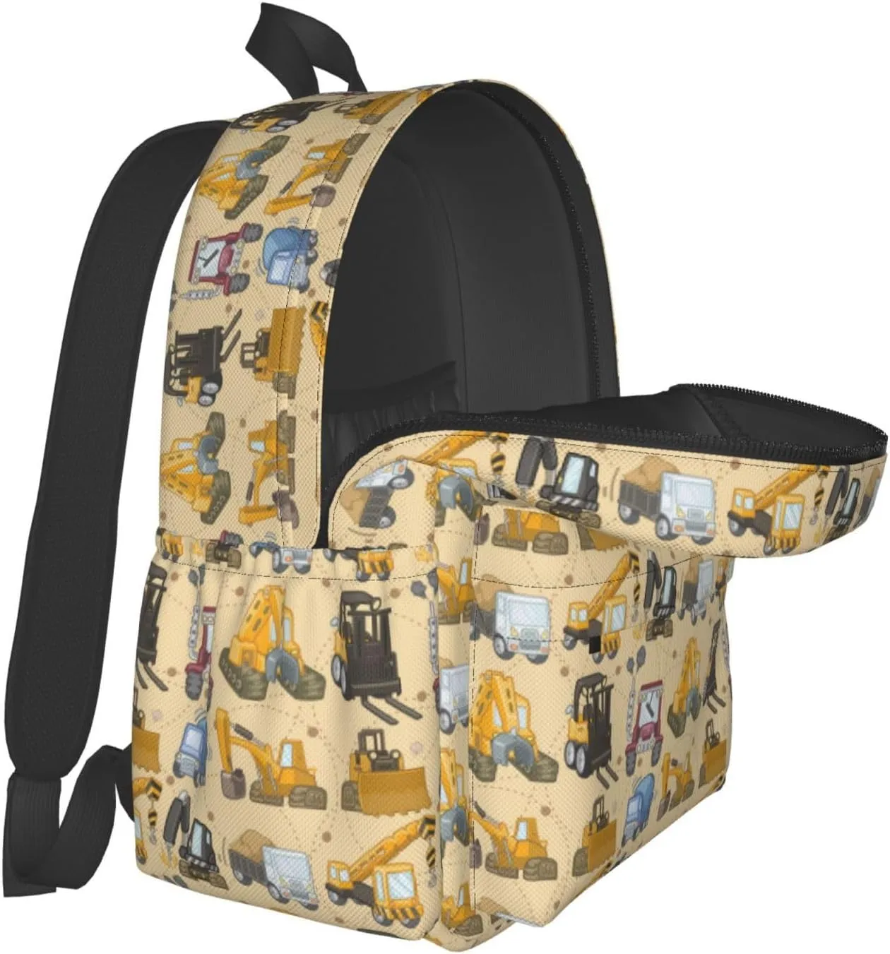 Tool truck assembly crane excavator forklift truck Backpack Double Shoulder Bag 15 Inch Laptop Bagpacks for Hiking Work Camping Travel