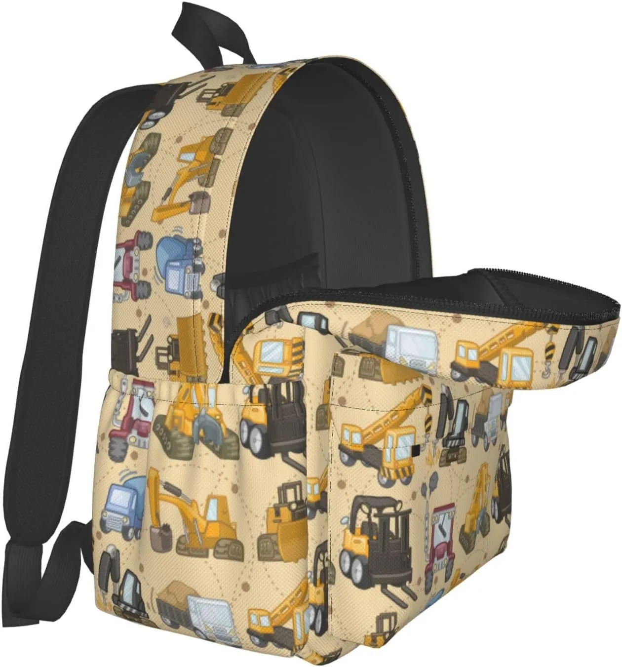 Tool truck assembly crane excavator forklift truck Backpacks 15 Inch Laptop Backpack Multipurpose Double Shoulder Bag for Men Women Gifts