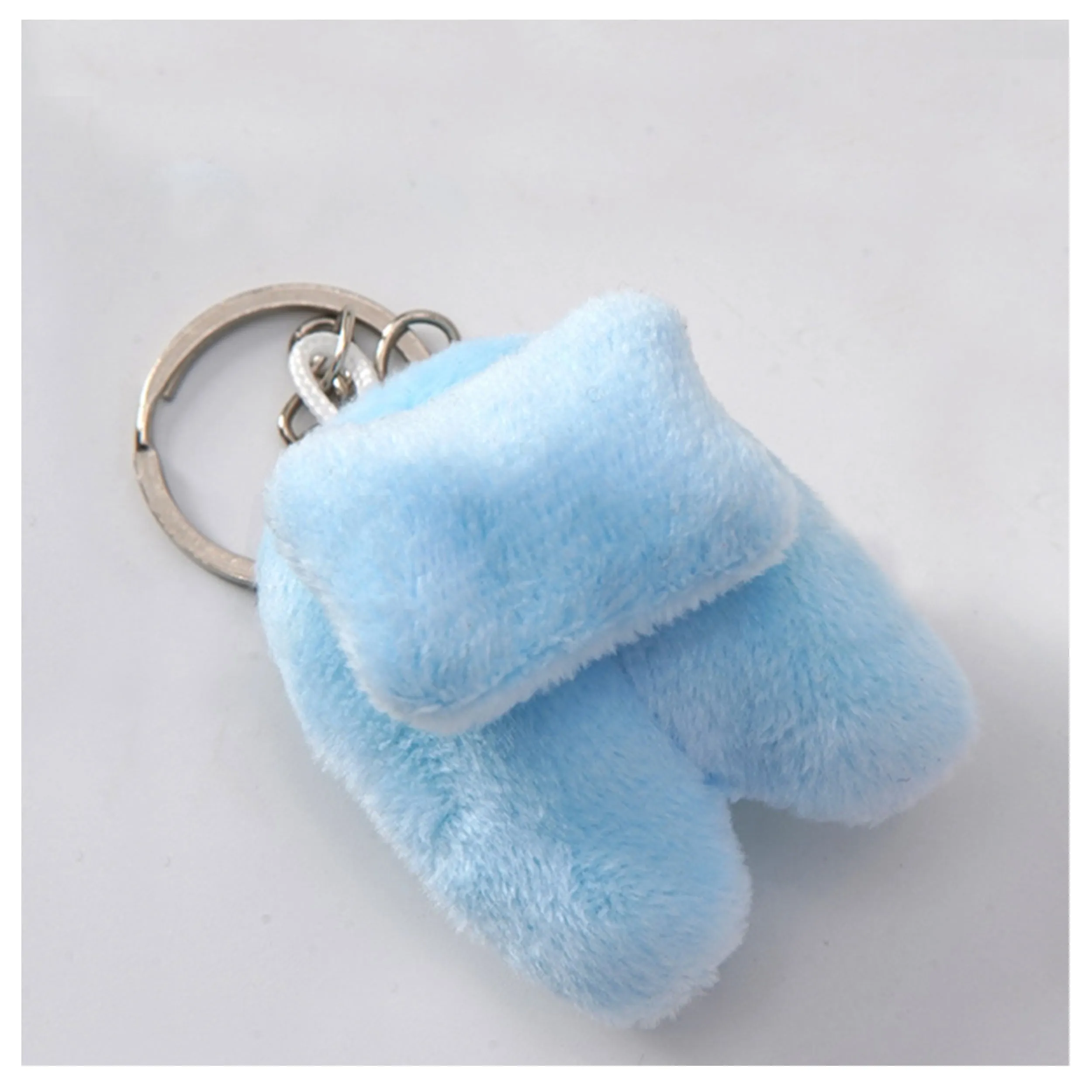 Tooth Shape Soft Plush Stuffed Keychain - Assorted Colors