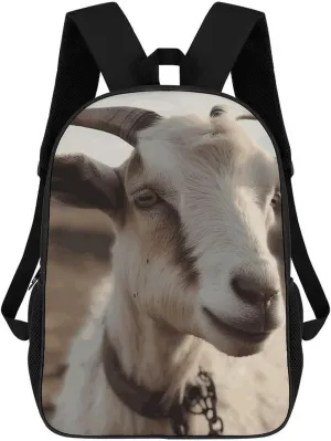 Travel Backpack for Men Laptop Backpack Carry on Backpack Goat on Hillside Casual Daypack Computer Bag