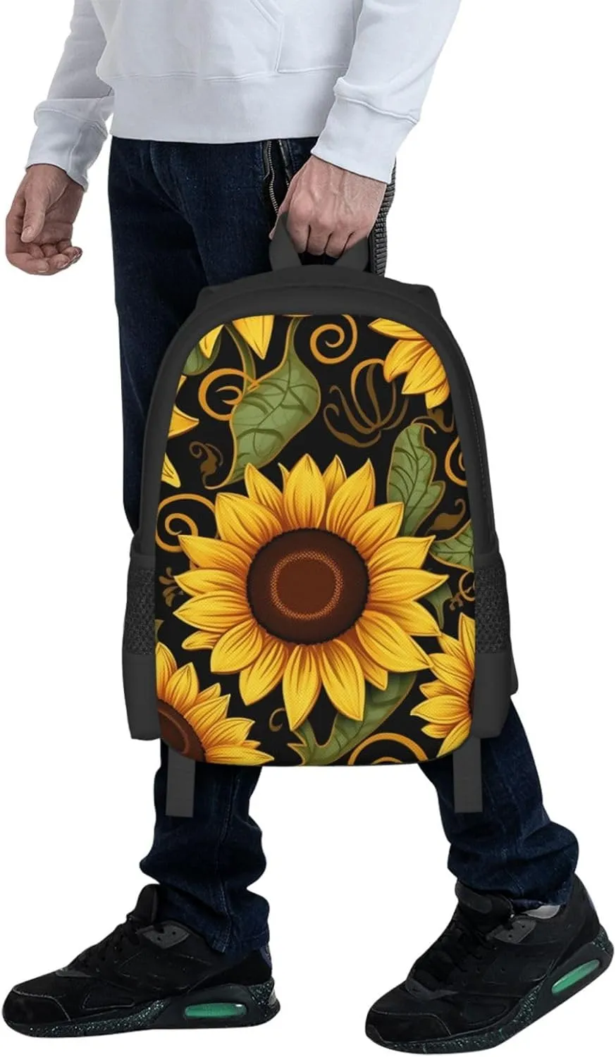 Travel Backpack for Women Men Laptop Backpack 15.6 Inch Computer Bag Beautiful sunflower Carry on Backpack
