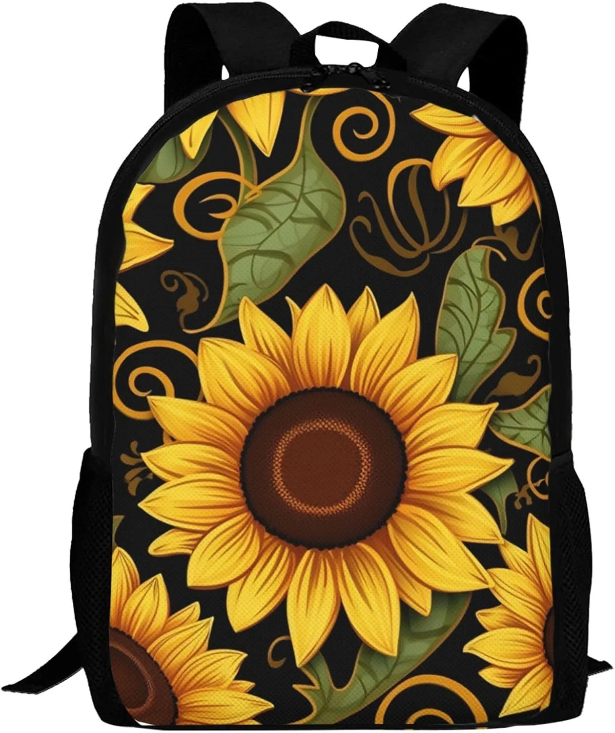 Travel Backpack for Women Men Laptop Backpack 15.6 Inch Computer Bag Beautiful sunflower Carry on Backpack