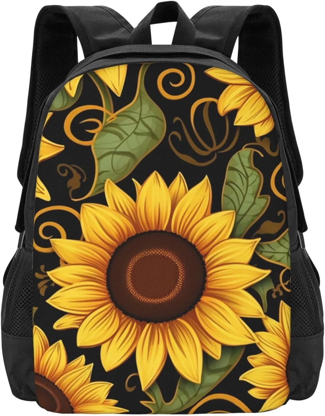 Travel Backpack for Women Men Laptop Backpack 15.6 Inch Computer Bag Beautiful sunflower Carry on Backpack