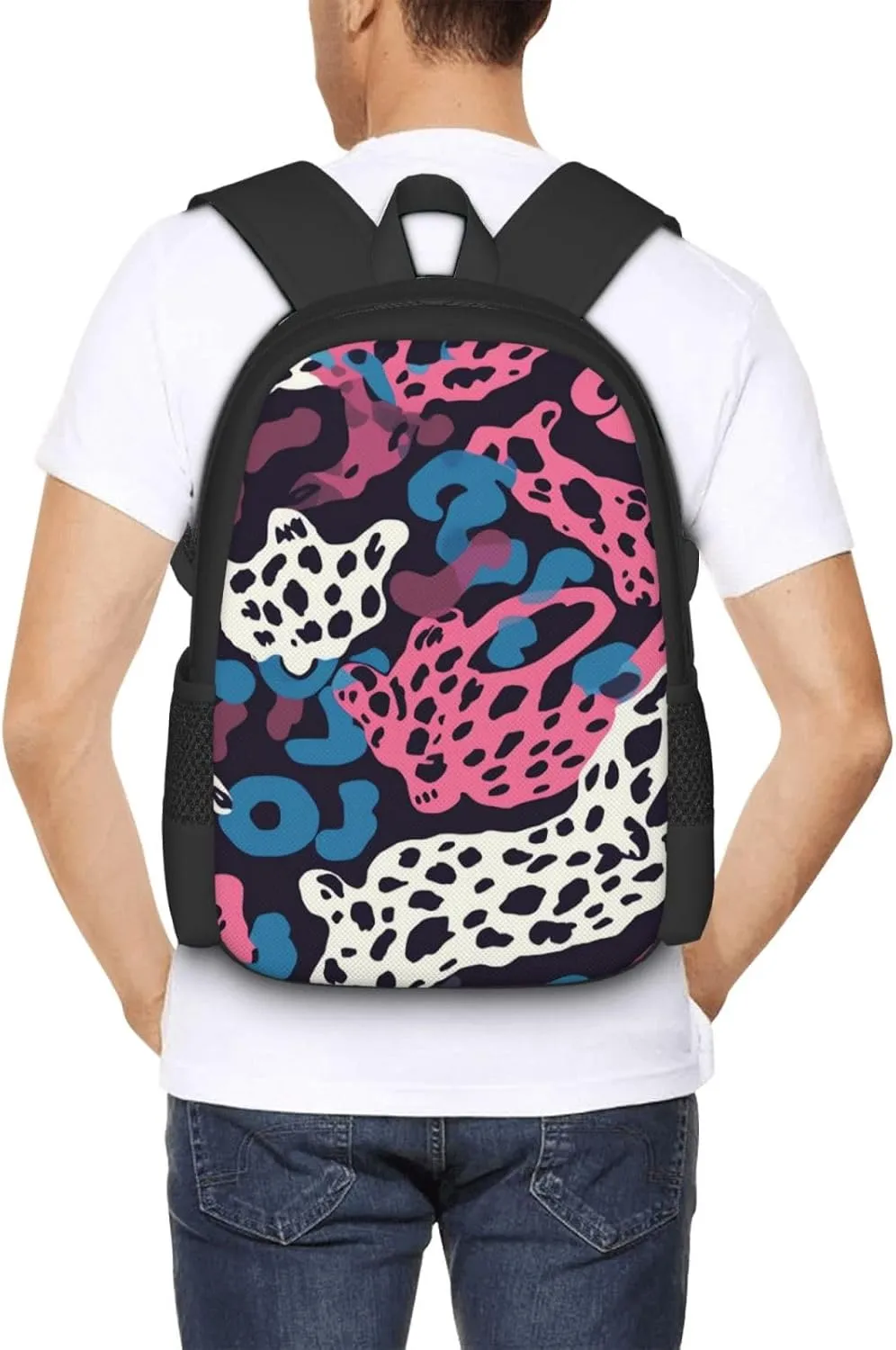 Travel Backpack for Women Men Laptop Backpack 15.6 Inch Computer Bag Blue panther Carry on Backpack
