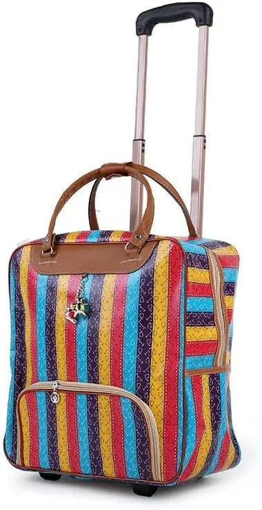 Travel Bag Women'S Travel Luggage Trolley Bag Wheeled Suitcase Business Boarding Bag Travel Trolley Luggage Bag-Style 10