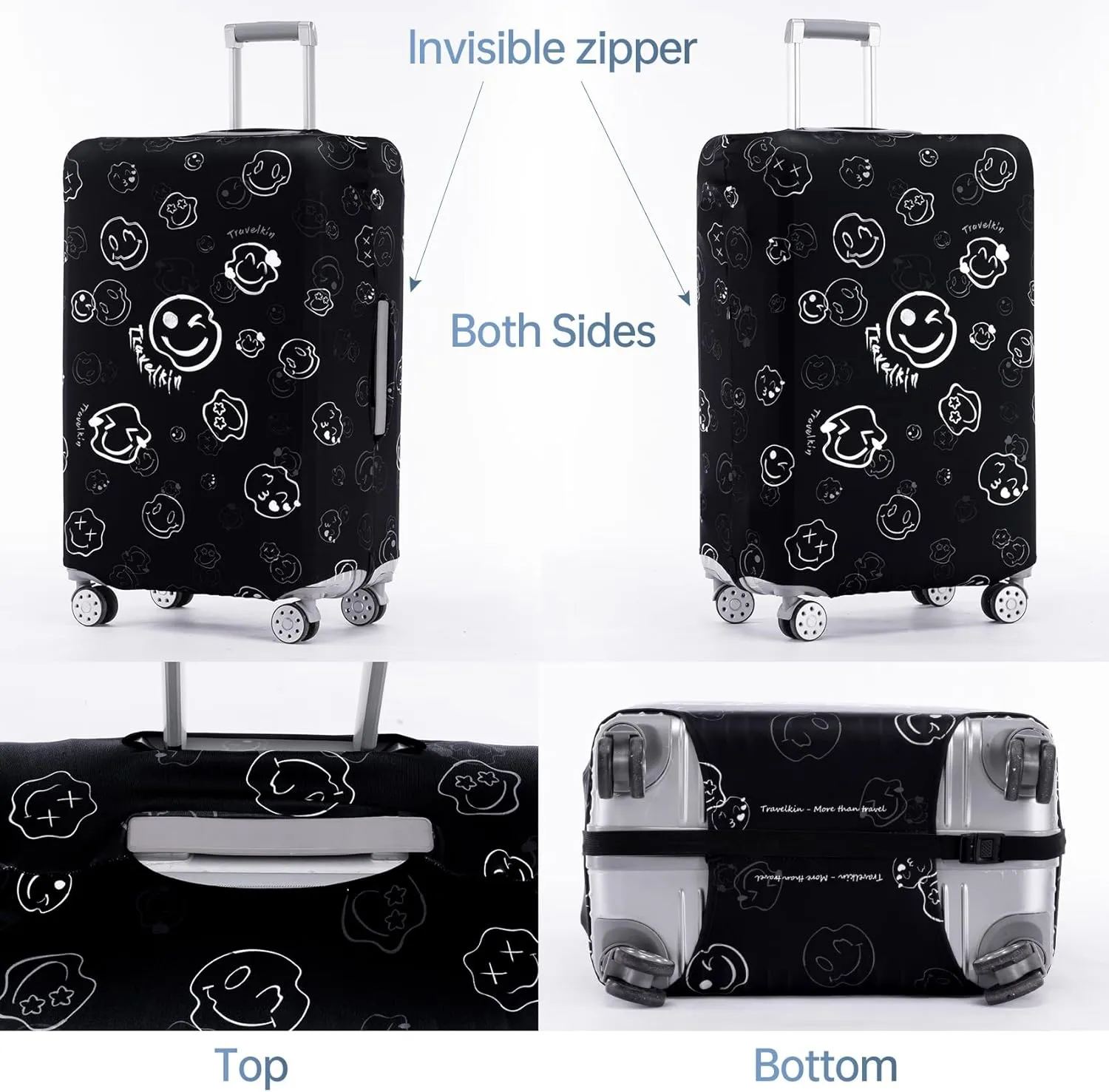 TRAVEL KIN Luggage Covers For Suitcase Tsa Approved,Suitcase Cover Protector Fit 29-32 Inch Luggage