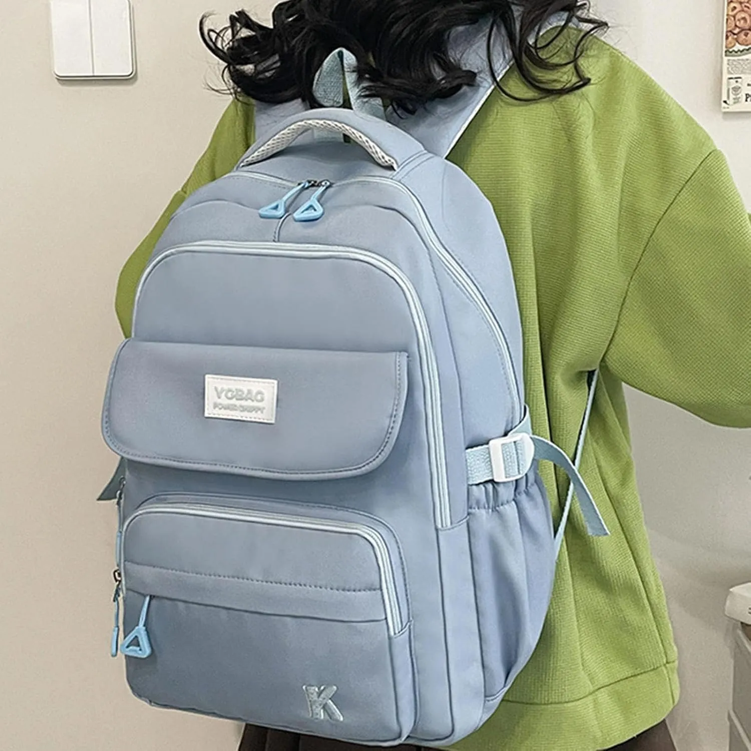 Travel Laptop Backpack for Women Men Carry on Flight Approved Backpack for College Nurse Teacher Large Lightweight Work Backpack Purse Bag Blue Personal Item backpacks