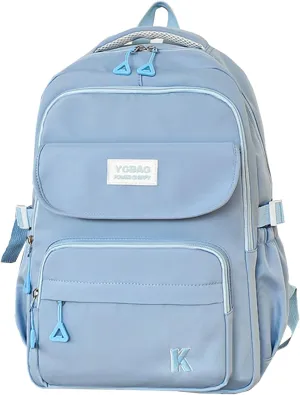 Travel Laptop Backpack for Women Men Carry on Flight Approved Backpack for College Nurse Teacher Large Lightweight Work Backpack Purse Bag Blue Personal Item backpacks