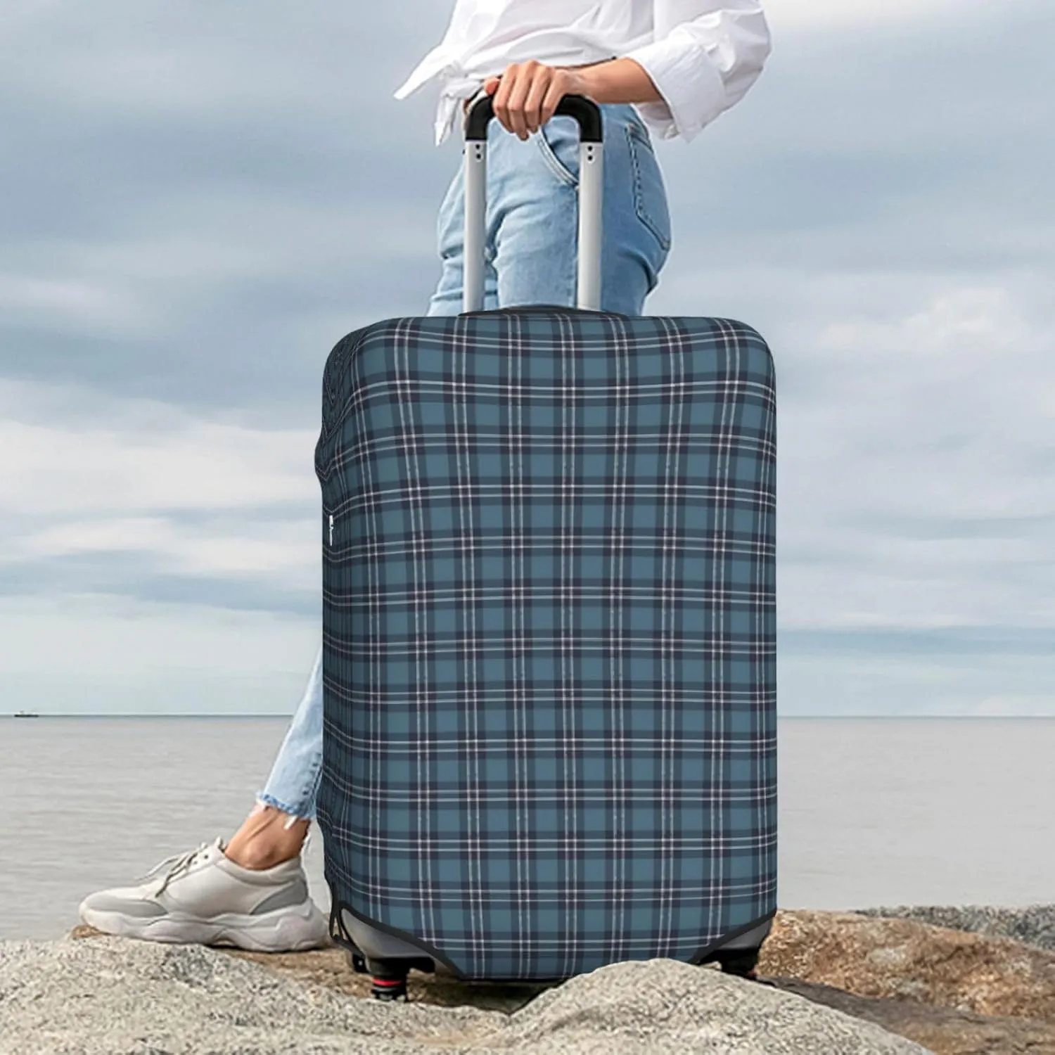 Travel Luggage Cover, Earl of St Andrews Tartan Suitcase Protector Fits 18-32 Inch Baggage Cover X-Large