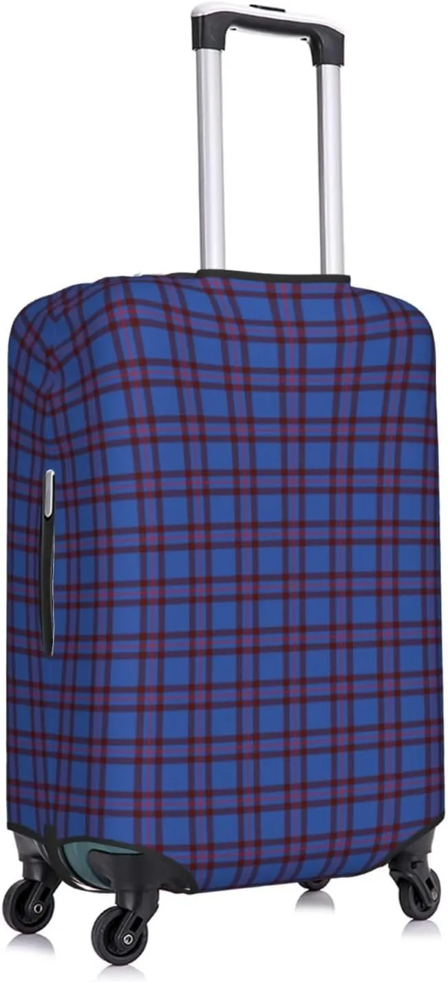 Travel Luggage Cover, Elliot Modern Tartan Suitcase Protector Fits 18-32 Inch Baggage Cover X-Large