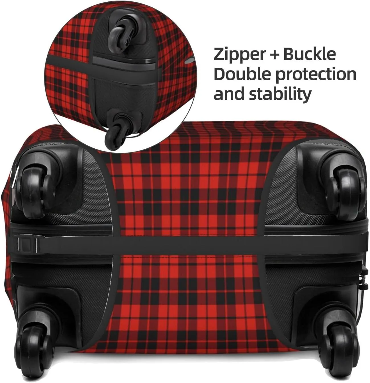 Travel Luggage Cover, Ettrick District Tartan Suitcase Protector Fits 18-32 Inch Baggage Cover Small