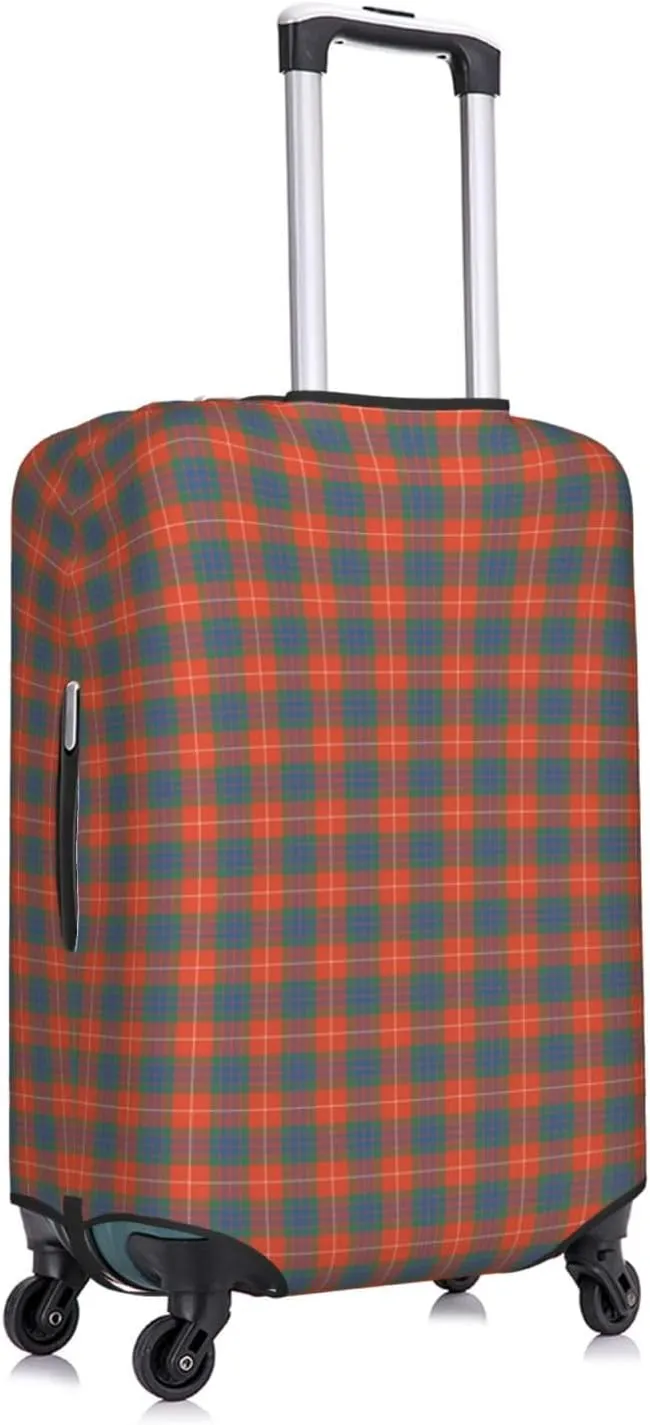 Travel Luggage Cover, Fraser Dress Ancient Tartan Suitcase Protector Fits 18-32 Inch Baggage Cover Medium