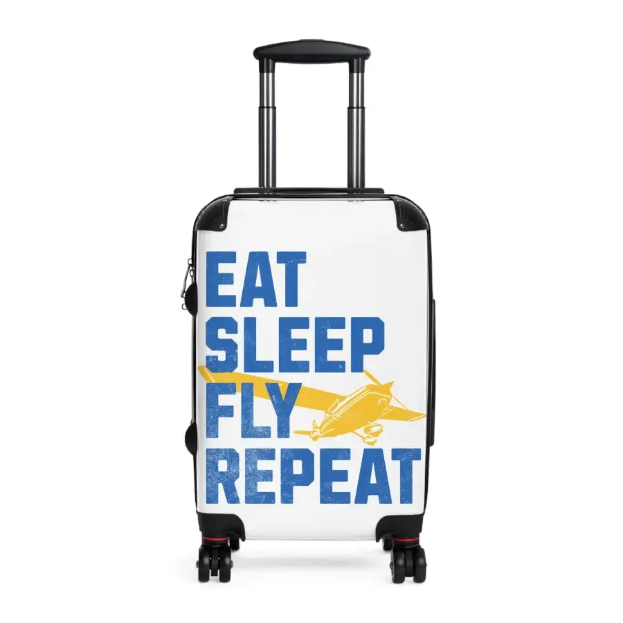 Travel Suitcase - "Eat Sleep Fly Repeat" - Perfect for Adventurers