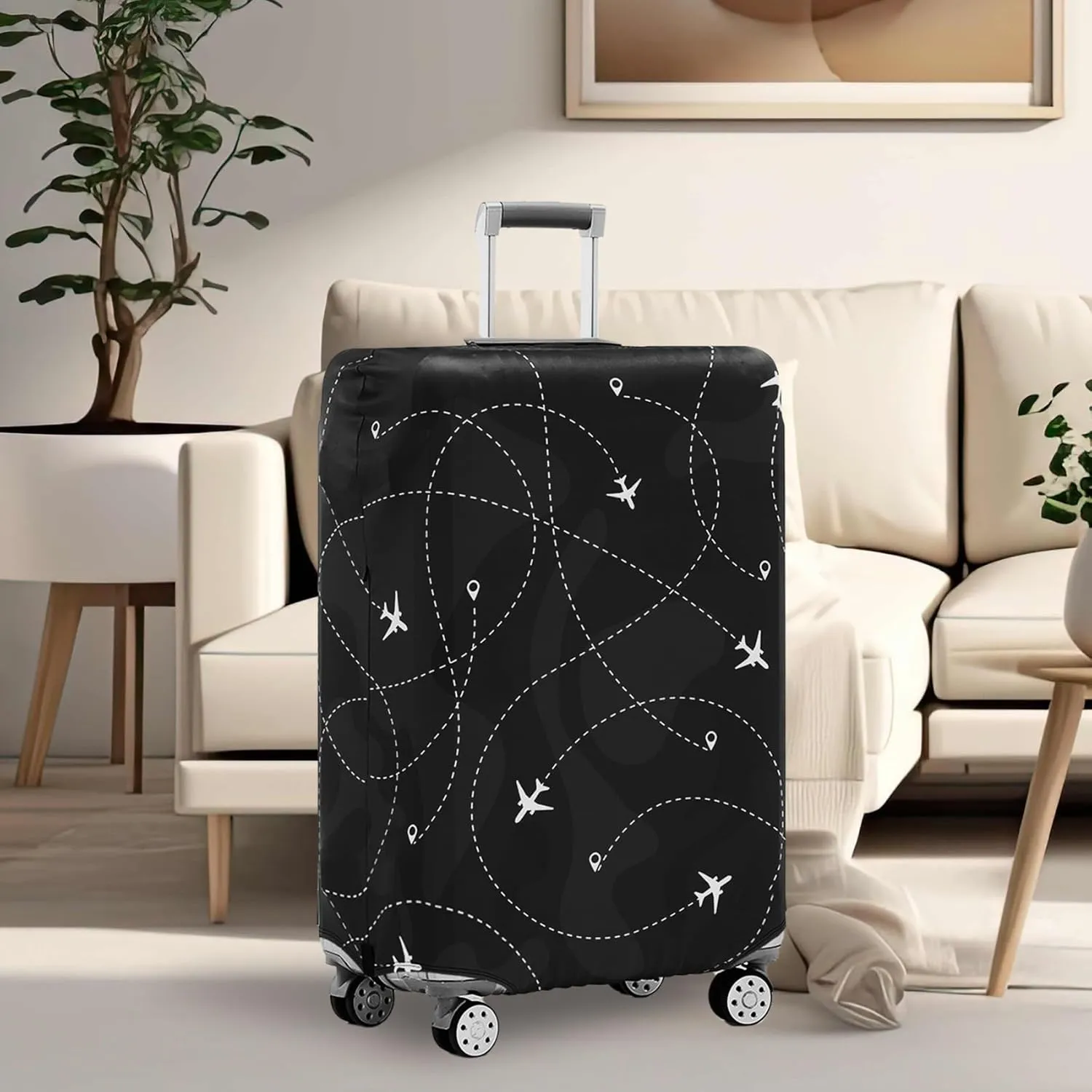 TRAVELKIN Luggage Cover Washable Suitcase Cover Suitcase Protector Anti-scratch Fits 18-32 Inch Luggage