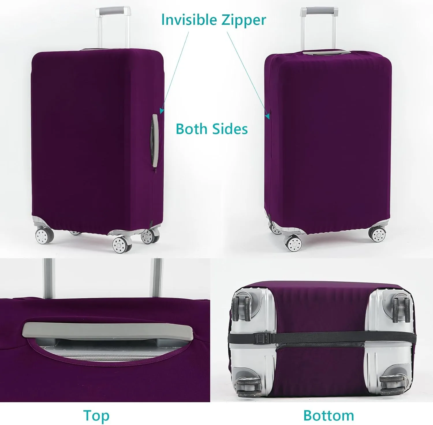 TRAVELKIN Luggage Cover Washable Suitcase Cover Suitcase Protector Anti-scratch Fits 18-32 Inch Luggage