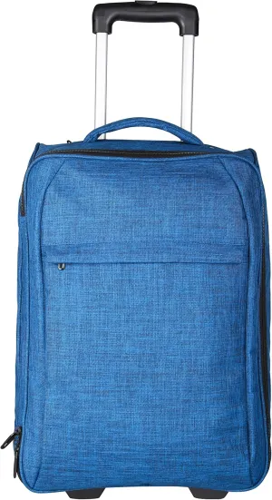 Travigo 20" Collapsible Carry On Luggage Two-Tone Polyester 900D Fabric Blue