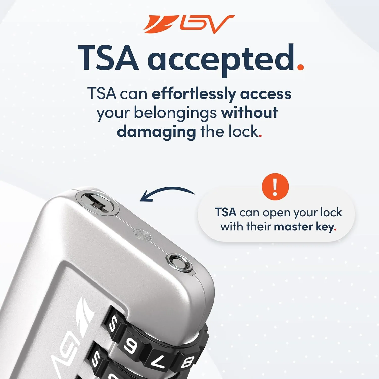TSA Accepted Luggage Travel Lock, Set-Your-Own Combination Lock for School Gym Locker, Luggage Suitcase Baggage Locks, Filing Cabinets, Toolbox, Case (Silver, 2 Pack)