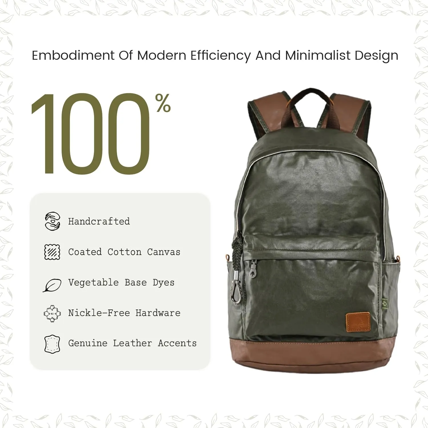 TSD Urban Canvas Backpack,Durable Hiking Lightweighted Casual Daypack Backpacks,Sturdy Travel Backpack Perfect for Work and Travel