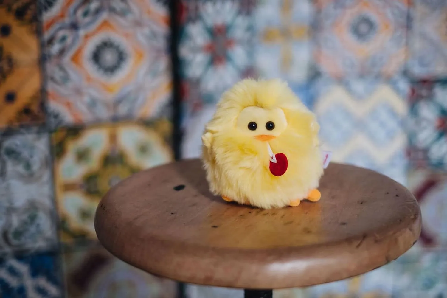 TUD37000 Chick Charm Mini Hanging Plush Yellow