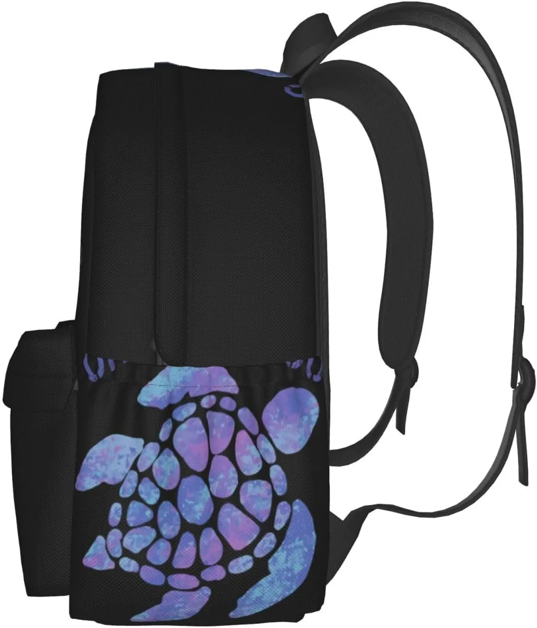 Turks Caicos Islands Flag Turtle Casual Backpack Large Capacity Travel Backpacks Laptop Daypack Commuter Rucksack Adjustable Strap Sports Bags for Hiking Biking