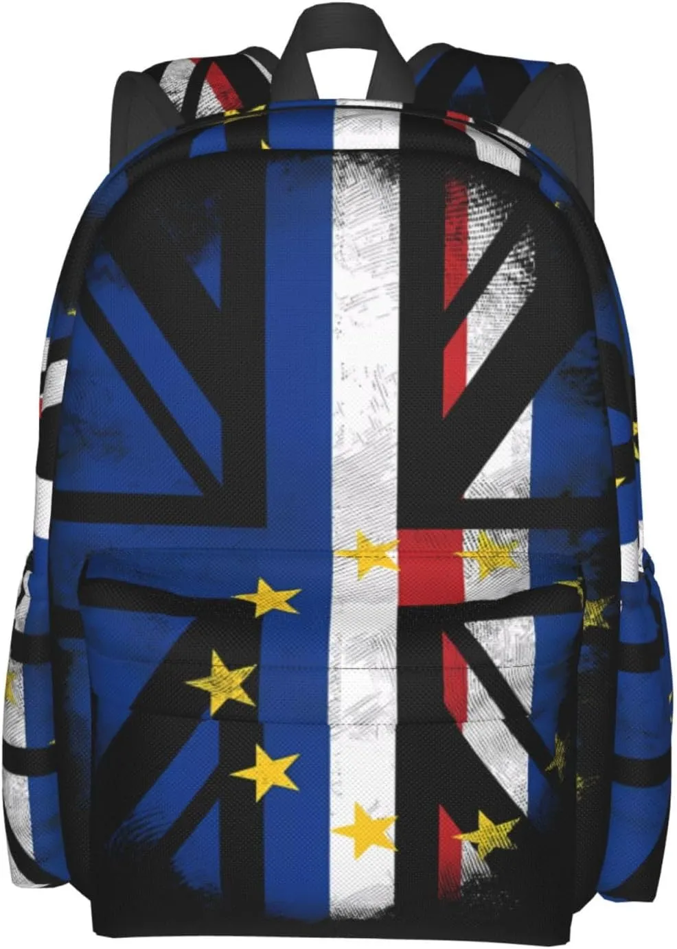 UK British Cape Verde Flag Large Travel Backpack Casual Backpacks Laptop Daypack Working Rucksack Lightweight Back Pack Sports Bag with Adjustable Shoulder Strap